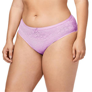 OEM المرأة الدانتيل شفاف سراويل محب ، تنفس مثير انظر من خلال الزهور سراويل داخلية نسائية من الدانتيل - Product Image 5