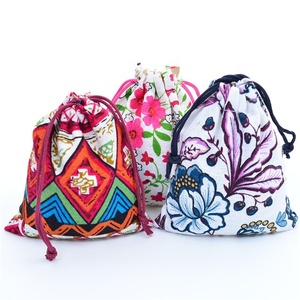 Túi Bao Bì Trang Sức 10X12Cm Túi Đay Vải Bố Quà Tặng Giáng Sinh Túi Dây Rút Vải Lanh Cotton Phong Cách Trung Quốc - Product Image 3