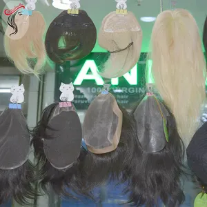 Rambut Palsu Indian Wig Pria untuk Kecantikan Gambar Baru Mode Gaya Grosir Toko Pabrik Harga 7x9