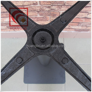 Base per Tavolo da Pranzo <span class=keywords><strong>in</strong></span> Metallo Quadrato, Gamba per Tavolo <span class=keywords><strong>in</strong></span> Ghisa Pesante Nera per Ristoranti, Caffetterie e Sale da Pranzo - Product Image 3