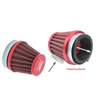 Coloré 50mm filtre à Air moto 35mm 38mm 42mm 45mm 50mm 55mm 58mm adaptateur de carburateur pour motos 250cc 400cc