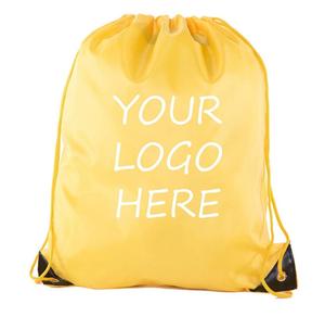 screen printed drawstring bags