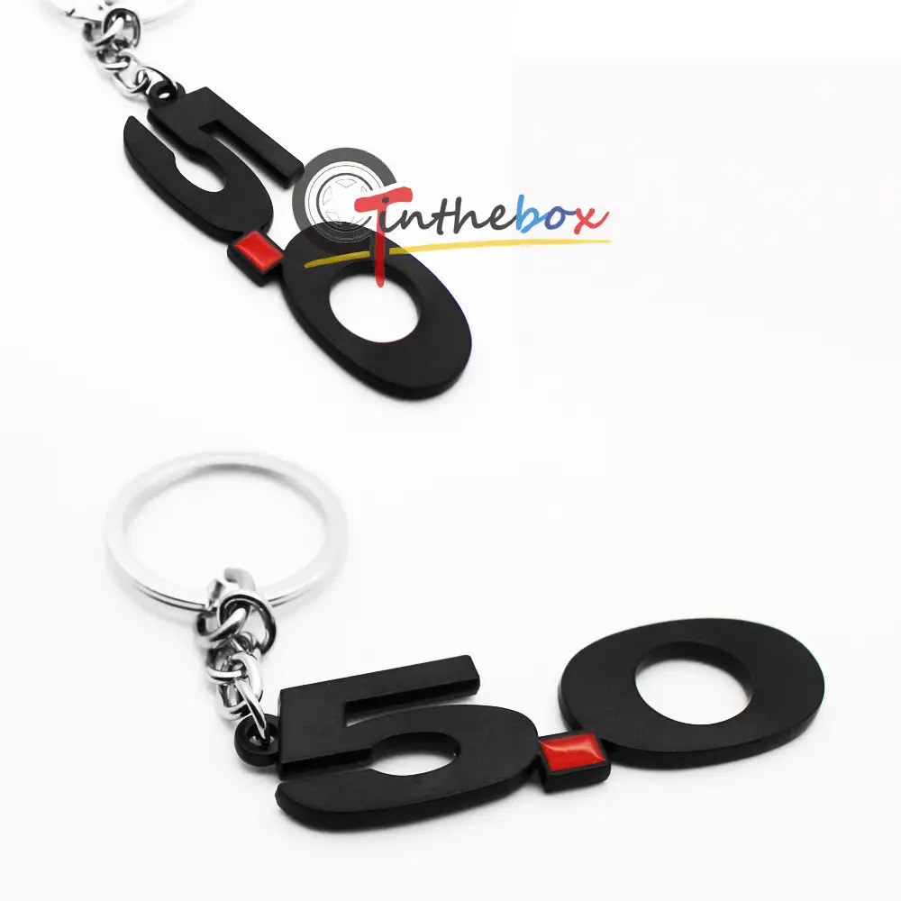 Black Finish番号5.0 Key Chain Fob Ring Keychain For Ford Mustang GT 500 Cobra