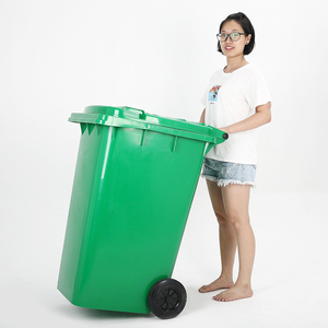 en840 Plastic 240 liter green Dust Bin, Dustbin/