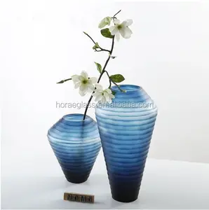 Hot selling coloured decorative clear glass vase for florist