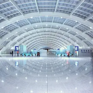 Bajo costo prefabricada de acero inoxidable Terminal de aeropuerto de estructura de acero ligero