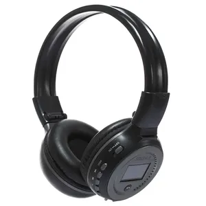 LCD Thời Trang Không Dây Bluetooth Tai Nghe với TF Khe Cắm Stereo Over Ear Bluetooth Headphone Zealot B570