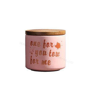 Da tè in <span class=keywords><strong>ceramica</strong></span> scatola metallica di <span class=keywords><strong>ceramica</strong></span> barattolo di archiviazione con coperchio di bambù cibo vaso di <span class=keywords><strong>set</strong></span> da cucina - Product Image 5