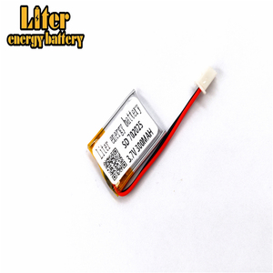 Plug 2.5-2 P 702025 300 mah 3.7 v rechargeable lipo battery li ion polymer battery Solar lithium battery with PCM - Product Image 3