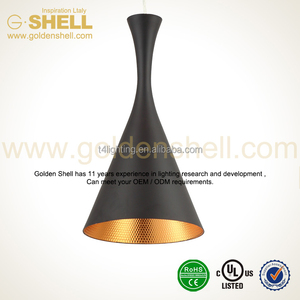 Noir peint Tom Dixon Battement pendentif lumière - Product Image 5