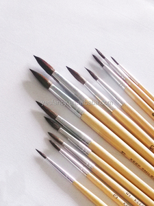 Professionnel long manche en bois pinceau aquarelle <span class=keywords><strong>cheval</strong></span> cheveux pinceaux - Product Image 4