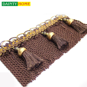 Giá thấp Của Bán Buôn Tieback Dệt Vải Gia Đình Rèm Tassel Fringe Cắt - Product Image 6