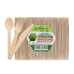 Respetuoso del medio ambiente desechables <span class=keywords><strong>de</strong></span> madera <span class=keywords><strong>de</strong></span> bambú cubiertos <span class=keywords><strong>con</strong></span> <span class=keywords><strong>cuchillos</strong></span> tenedores cucharas utensilio conjuntos - Product Image 2