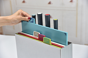 Phụ Kiện Nhà Bếp Gia Đình Dụng Cụ Cắt Dao Và Chỉ Số Nhựa Có Mã Màu Kèm Giá Đỡ - Product Image 4