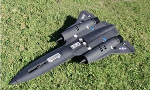 Avión RC <span class=keywords><strong>SR71</strong></span>, Avión de Juguete RC de Espuma con Motor a Reacción, Quadcopter - Product Image 2