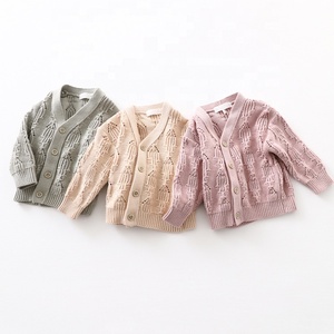 Custom <strong>Newborn</strong> Baby Sweater Infant V Neck Button <strong>Knit</strong> Coat Baby Kids Pattern Sweater <strong>Cardigan</strong> - Product Image 3