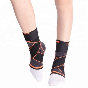 <span class=keywords><strong>Tobillera</strong></span> de doble cinturón transpirable de compresión ajustable para el dolor - Product Image 3