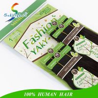Tissage en lot brésilien yaki naturel remy — unice hair, extensions de cheveux humains, vierges, lot de 4 pièces