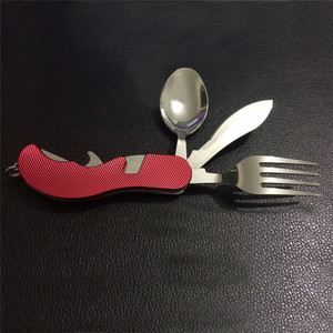 Haute Qualité multifonction <span class=keywords><strong>couteau</strong></span>, <span class=keywords><strong>fourchette</strong></span>, vaisselle, cuillère, <span class=keywords><strong>fourchette</strong></span> de camping amovible principale <span class=keywords><strong>couteau</strong></span> portatif - Product Image 4