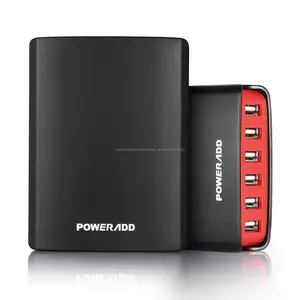 Poweradd 전원 은행 어댑터 50 와트/10A USB 충전 스테이션 휴대 전화 태블릿