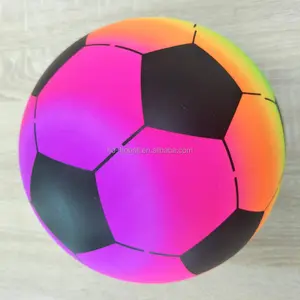 サッカーボールPVCネオン8.5 "キッズスポーツインフレータブルおもちゃボール