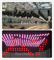 Nueva invención club nocturno decorar 3D LED DMX cabrestante Luz de bola cinética