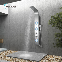 Panel de control para cuarto de ducha de masaje de vapor aqua jet de acero inoxidable 304