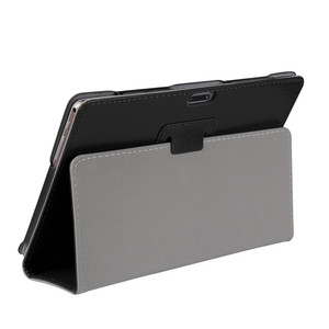 Leer Stand Cover Case Voor 10 10.1 Inch Android Tablet Pc Effen Kleur Back Cover