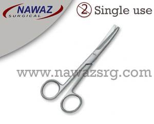 Tijeras Mayo curvadas de 14cm, la mejor calidad, superventas, productos personalizados, instrumentos de tijeras quirúrgicas de un solo uso de acero inoxidable - Product Image 2