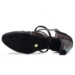 Baru Lembut Satin + Berlian Imitasi L161 Salsa Sepatu Wanita Latin - Product Image 5