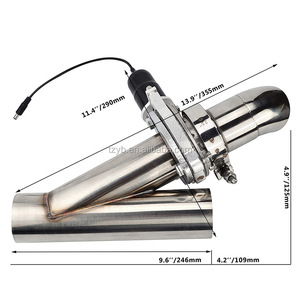2.0 \ "2.25 \" 2.5 \ "3.0 \" soupape d'échappement double découpe d'échappement électrique en acier inoxydable 304 durable - Product Image 4