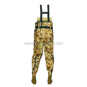 Combinaison de pêche Kmucutie CHN-81205M en nylon 420D de haute qualité, camouflage, avec bottes hautes, pour la pêche et l'élevage, emballée en boîte - Product Image 2
