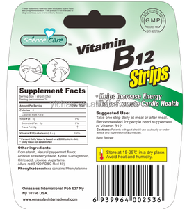 Menthe bandes vitamine <span class=keywords><strong>B12</strong></span> souffle fraise tranche pour <span class=keywords><strong>végétarien</strong></span> - Product Image 2