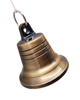 Petite cloche en laiton de 2 pouces avec finition plaquée bronze, utilisable comme sonnette de porte, cloche en métal fabriquée en Chine