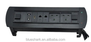 mutilmeida motorizada eléctrica rotación de escritorio con RJ45 Red, USB, HDMI, VGA, <span class=keywords><strong>3</strong></span>.5mm audio para escritorio de oficina - Product Image 6