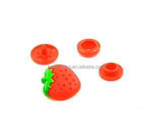 Hot baby online shop for fabric snap button/ fabric fasteners/customized colorful strawberry shape using for baby diaper