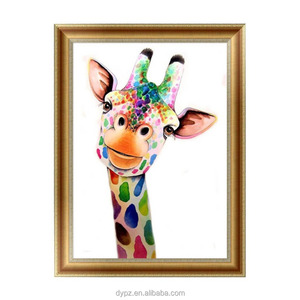 5D DIY <span class=keywords><strong>Cruz</strong></span> puntada dibujos animados jirafa diamante pintura para niños decoración de <span class=keywords><strong>la</strong></span> habitación - Product Image 2