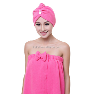 Hot Sale Knitted Microfiber Bath <strong>Towel</strong> Bowknot Spa Eco-Friendly Antimicrobial Fast Dry Shower <strong>Wrap</strong> <strong>Dress</strong> - Product Image 3
