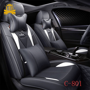 تناسب جيدا الإسفنج جلد طبيعي سيارة غطاء مقعد للملحقات مصنع - Product Image 4