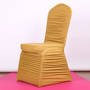 Mariage À Volants <span class=keywords><strong>Universelle</strong></span> Spandex <span class=keywords><strong>Housse</strong></span> De <span class=keywords><strong>Chaise</strong></span> Blanche - Product Image 3