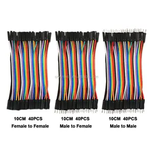 120pcs Dupont Breadboard Pack PCB Jumpers 10CM 2.54MM Wire Male To Male \ Male To Female /Female To Female Jumper Cable 10cm DI