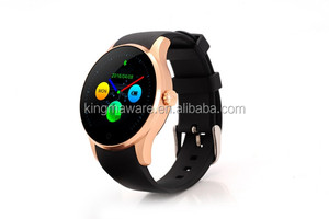 Impermeable reloj inteligente K88S ronda dial reloj de pulsera con tarjeta sim para ios y android pulsómetro - Product Image 4