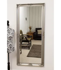 <strong>Mirrors</strong> Decoration Full Length Big <strong>Silver</strong> Popular Wall Wooden <strong>Mirror</strong> <strong>Frame</strong> Wood Handmade <strong>Mirror</strong> - Product Image 1