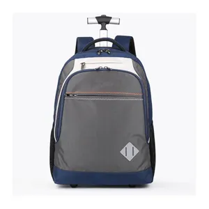 Multi function soft luggage bag trolley backpacks for school usage