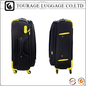 Plier Noir Cargo Transporteur Deux Laïcs <span class=keywords><strong>4</strong></span> Roue Double Zipper Bagages Sac - Product Image 5