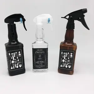 Alta calidad, barbería, belleza del cabello, 500ml, botella de spray de plástico, botella de spray de niebla con gatillo vacío para peluquería