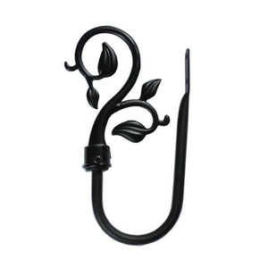 Leaf Finial ผ้าม่าน Holdback Hooks Drapery Tieback ผู้ถือพู่ - Product Image 3
