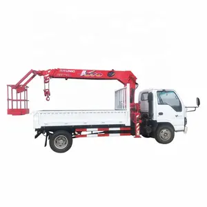 Brand neue 3 tonnen Japan lkw kran Unic kran boom lkw mit arbeits korb 3.2 ton arm kran lkw