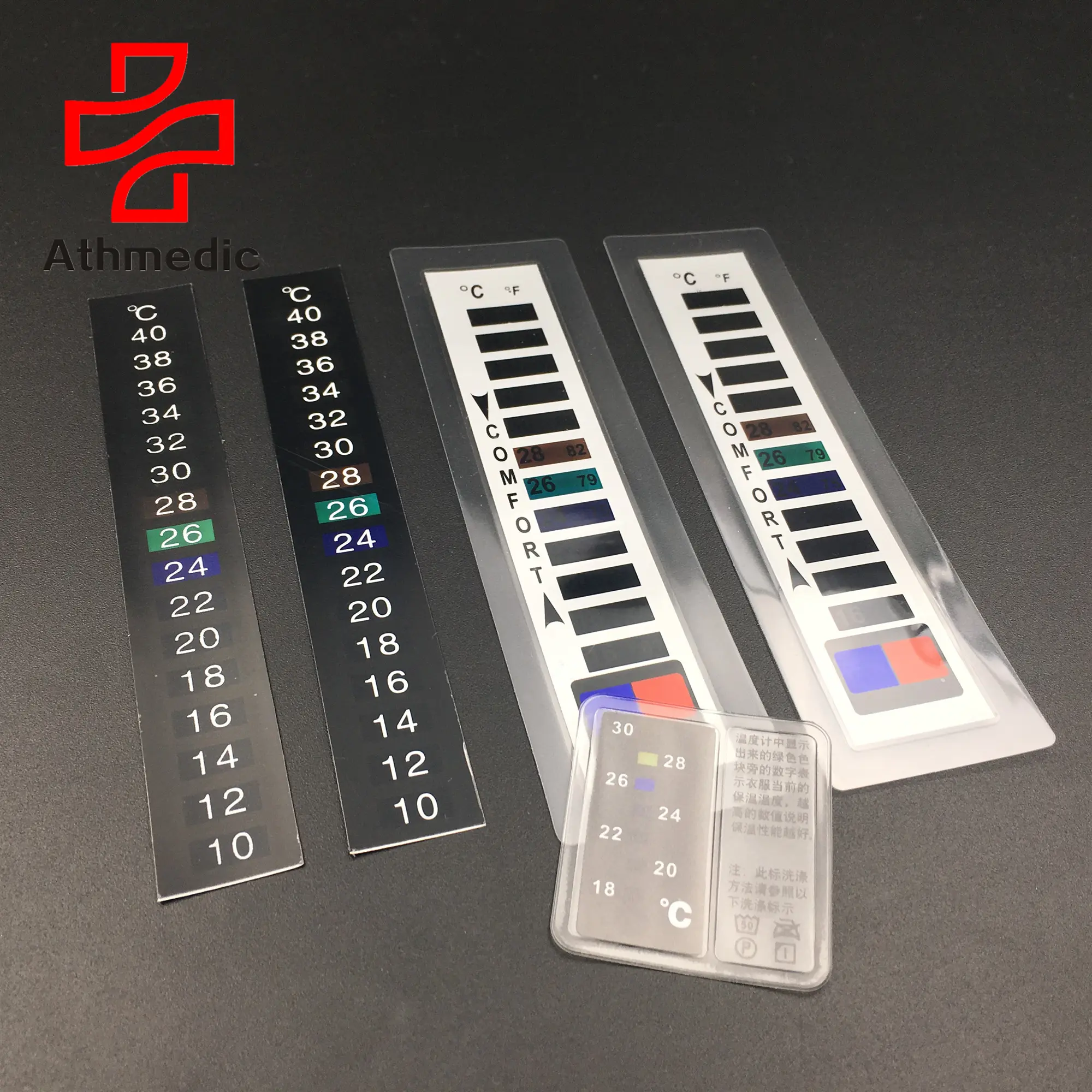 Athmédico-Cinta adhesiva LCD para termómetro, pegatina, 2023