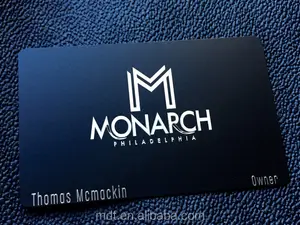 MDT metal credit card plated gold color printable